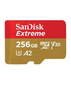 Карта памяти 256Gb SanDisk Extreme microSDXC Class 10 UHS-I U3 V30, Производитель: SanDisk, Версия: Extreme, Объём памяти: 256 Гб, Комплектация: только карта