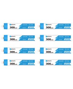 Аккумуляторы BETAFPV 300мАч 1S 30C LiHV (BT2.0), Комплектация: 8 шт.