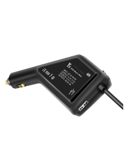Автомобильное зарядное устройство для 2 аккумуляторов и пульта DJI Mavic Mini 1 (YX), изображение 2