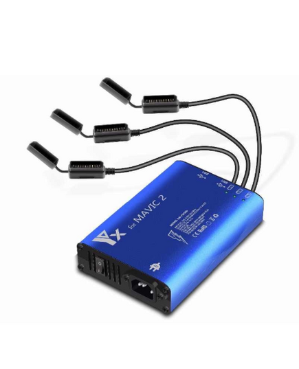 Зарядное устройство для 3 аккумуляторов DJI Mavic 2, пульта и мобильного устройства (YX), изображение 2