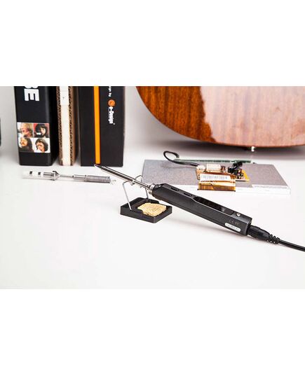 Подставка для паяльника с губкой (MiniWare), Цвет: Чёрный, изображение 5