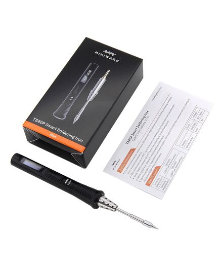 Паяльник Miniware TS80P (Чёрный) с жалом TS-B02, изображение 5