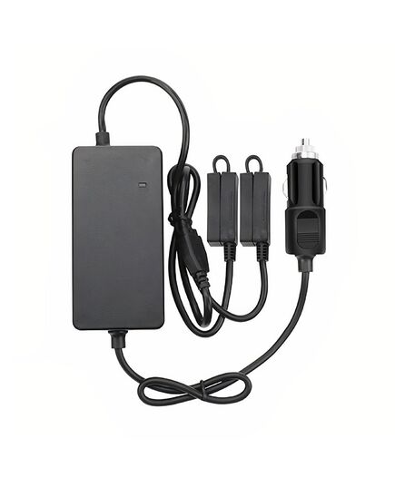 Автомобильное зарядное устройство для 2 аккумуляторов и пульта DJI Mavic Air 2 / Air 2S повышенной мощности (2 USB) (YX), изображение 2