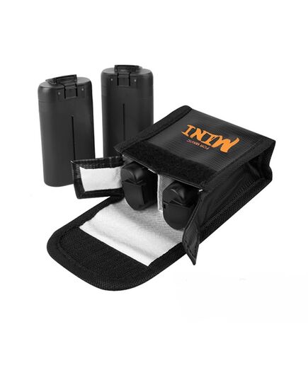 Огнеупорный чехол для двух аккумуляторов DJI Mavic Mini / Mini 2 / Mini SE / Mini 2 SE (SunnyLife), Версия: для 2 аккумуляторов, изображение 3