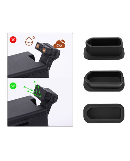 Антипылевые заглушки батарейного разъема и 3 аккумуляторов DJI FPV (4шт.) (SunnyLife), изображение 5