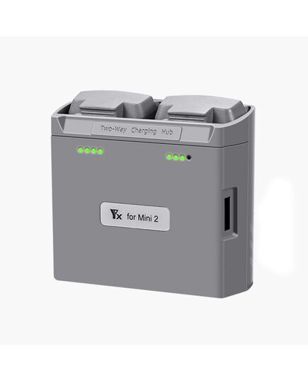 Хаб для зарядки 2-х аккумуляторов DJI Mini 2 / Mini SE / Mini 2 SE (YX), Цвет: Чёрный, изображение 3