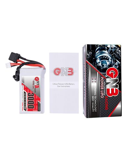 Аккумулятор GNB 3000мАч 2S 5C LiPo для очков Skyzone / Fatshark (XT60, DC5.5), изображение 5