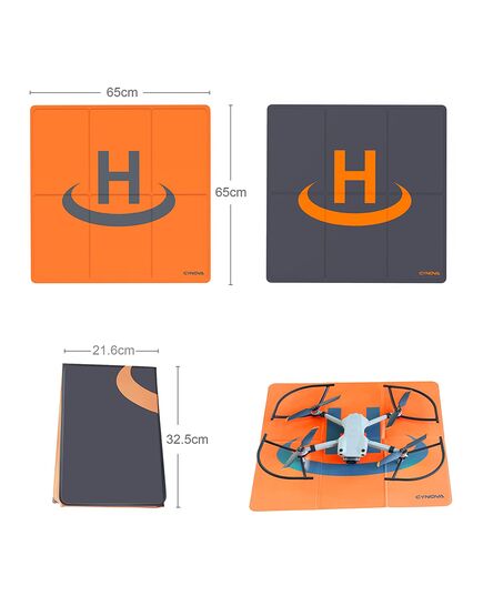 Взлетная площадка квадрокоптера (CYNOVA), Версия: D65 Оранжевый, изображение 2