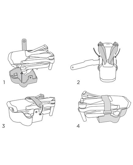 Фиксатор пропеллеров DJI Mavic Air 2 (CYNOVA), изображение 4