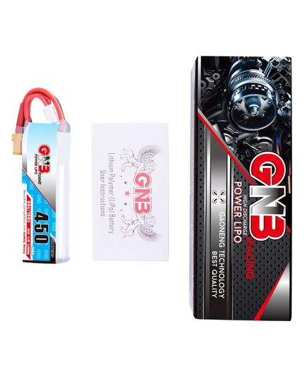 Аккумулятор GNB 450мАч 3S 80C LiPo (XT30), изображение 4