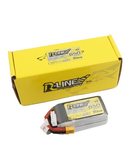 Аккумулятор Tattu R-Line V1.0 650мАч 4S 95C LiPo (XT30), изображение 4
