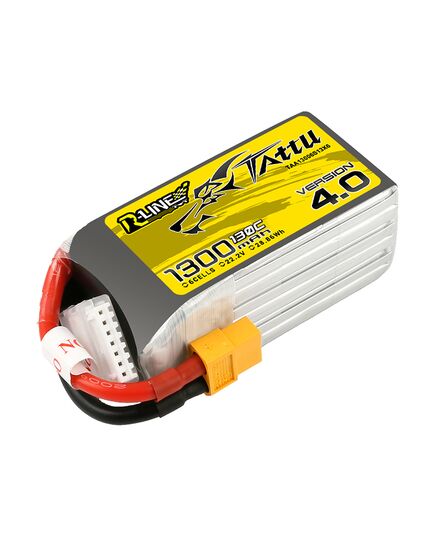 Аккумулятор Tattu R-Line V4.0 1300мАч 6S 130C LiPo (XT60), изображение 3