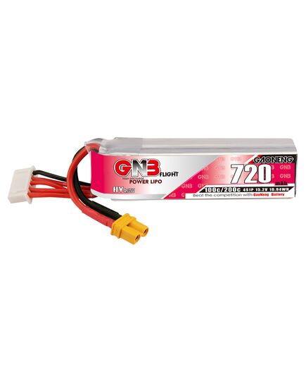Аккумулятор GNB 720мАч 4S 100C LiHV (XT30), изображение 2