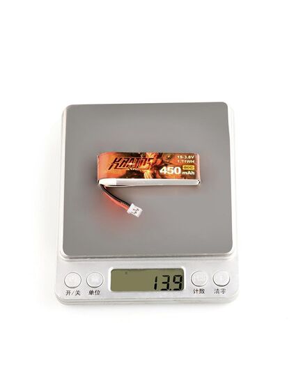 Аккумулятор HGLRC KRATOS 450мАч 1S 80C LiHV (PH2.0) (5 шт.), изображение 4