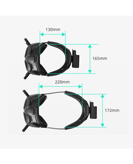 Регулируемый головной ремень DJI FPV Goggles V2 с креплением для аккумулятора (SunnyLife), изображение 7