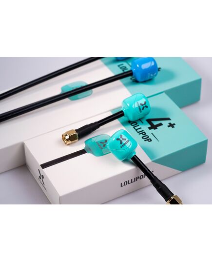 Антенна Foxeer Lollipop 4 Plus 5,8 ГГц (RHCP / LHCP), Поляризация: LHCP, Разъём: RP-SMA, Длина: 60 мм, Цвет: Бирюзовый, Количество: 1 шт., изображение 4