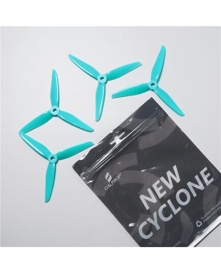 Пропеллеры DalProp New Cyclone T5143.5 V2 3-лопастные (M5) (2CW+2CCW), Цвет: Бирюзовый, изображение 2