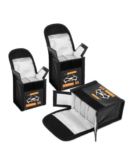 Огнеупорный чехол для аккумулятора DJI Mini 3 / Mini 3 Pro / Mini 4 Pro (SunnyLife), Версия: для 1-го аккумулятора, изображение 2