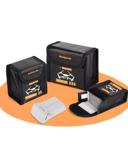 Огнеупорный чехол для аккумулятора DJI Mini 3 / Mini 3 Pro / Mini 4 Pro (SunnyLife), Версия: для 1-го аккумулятора, изображение 4