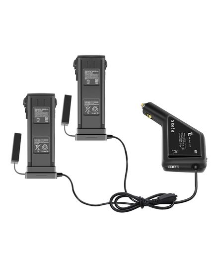 Автомобильное зарядное устройство для 2 аккумуляторов и пульта DJI Mavic 3 (YX), изображение 3