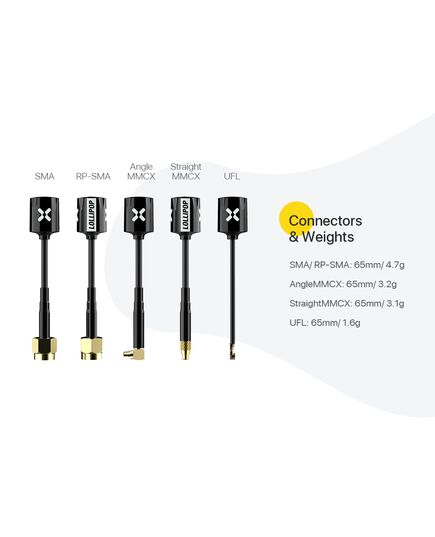 Антенна Foxeer Micro Lollipop 5,8 ГГц (LHCP / RHCP), Поляризация: LHCP, Разъём: U.FL, Цвет: Красный, Количество: 1 шт., изображение 7