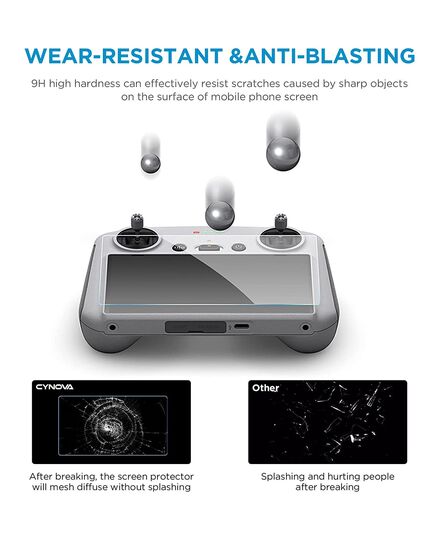 Защитное стекло пульта DJI RC / RC 2 (CYNOVA), изображение 7