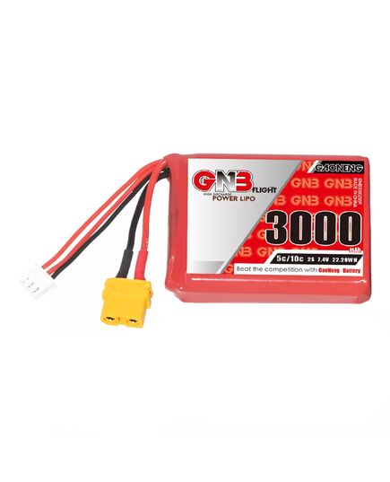 Аккумулятор GNB 3000мАч 2S 5C LiPo для Radiomaster TX12 (XT60), изображение 4