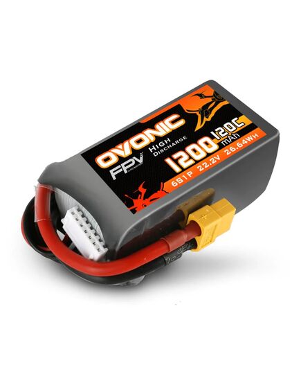 Аккумулятор OVONIC 1200мАч 6S 120C LiPo (XT60)