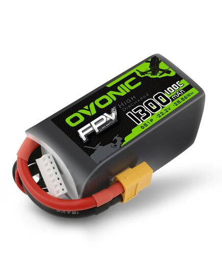 Аккумулятор OVONIC 1300мАч 6S 100C LiPo (XT60)