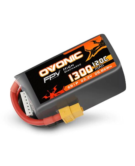 Аккумулятор OVONIC 1300мАч 6S 120C LiPo (XT60)