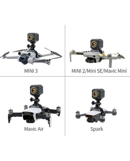 Крепление аксессуаров (+ фонарик)  DJI Spark / Mavic Air / Mavic Mini / Mini SE / Mini 2 / Mini 3 / Mini 3 Pro (YX), Комплектация: Крепление + фонарик, изображение 6