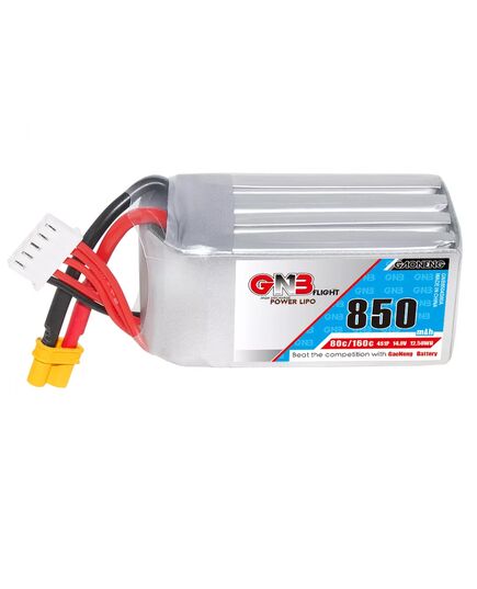 Аккумулятор GNB 850мАч 4S 80C LiPo (XT30), изображение 3