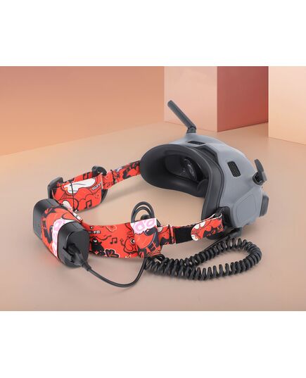 Ремешок на голову для очков DJI Goggles 2 / FPV Goggles V2 (SunnyLife), Цвет: Красный, изображение 3
