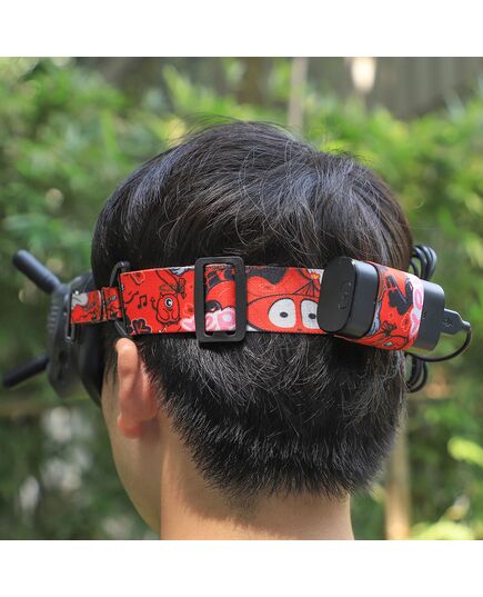 Ремешок на голову для очков DJI Goggles 2 / FPV Goggles V2 (SunnyLife), Цвет: Красный, изображение 4