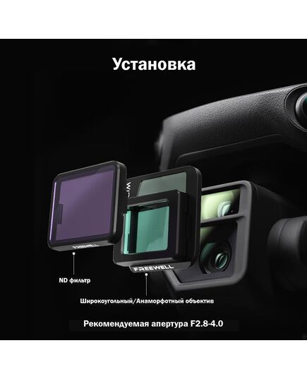 Набор из 6 фильтров (ND8/16/32/64/Wide Angle/Anamorphic) DJI Mavic 3 (Freewell), изображение 5
