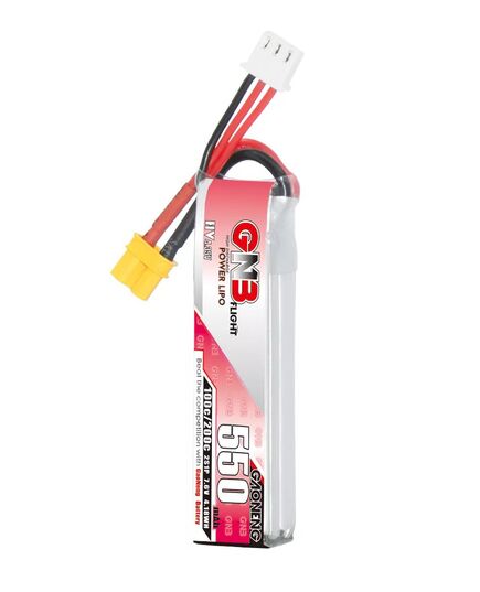 Аккумулятор GNB 550мАч 2S 100C LiHV (XT30), изображение 3