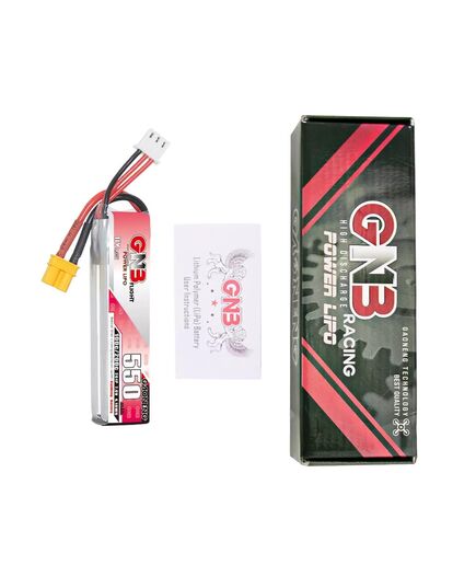 Аккумулятор GNB 550мАч 2S 100C LiHV (XT30), изображение 6