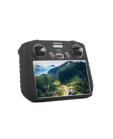Силиконовый чехол пульта DJI RC (SunnyLife), Версия: Без козырька, Цвет: Чёрный, изображение 2