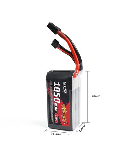 Аккумулятор GEPRC Storm 1050мАч 6S 120C LiPo (XT60), изображение 5