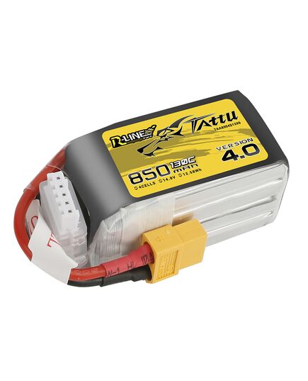 Аккумулятор Tattu R-Line V4.0 850мАч 4S 130C LiPo (XT60), изображение 4