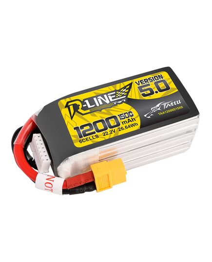 Аккумулятор Tattu R-Line V5.0 1200мАч 6S 150C LiPo (XT60), изображение 2