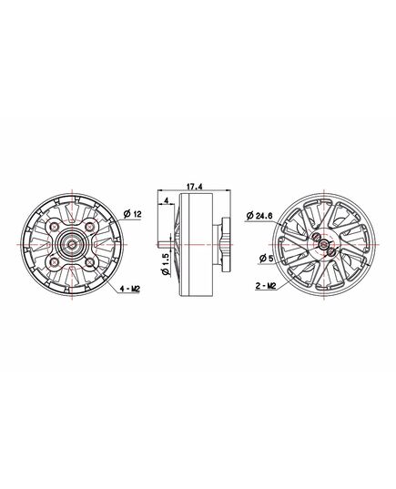 Мотор BrotherHobby TC 2004 1700KV, изображение 5