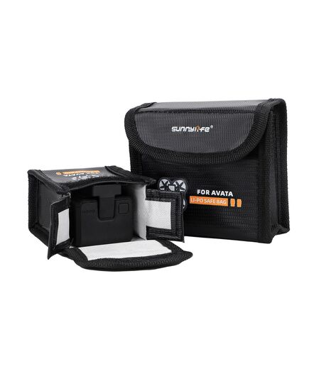 Огнеупорный чехол для аккумуляторов DJI Avata (SunnyLife), Версия: для 2-х аккумуляторов, изображение 2