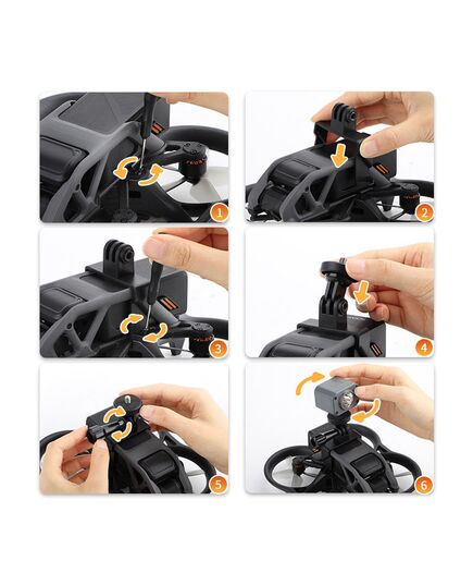 Крепление аксессуаров (+ фонарик) DJI Avata (SunnyLife), Комплектация: Крепление для аксессуаров, изображение 5