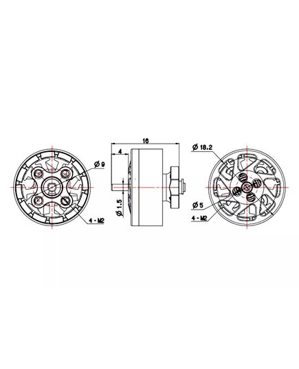 Мотор BrotherHobby TC 1404 4600KV, изображение 6