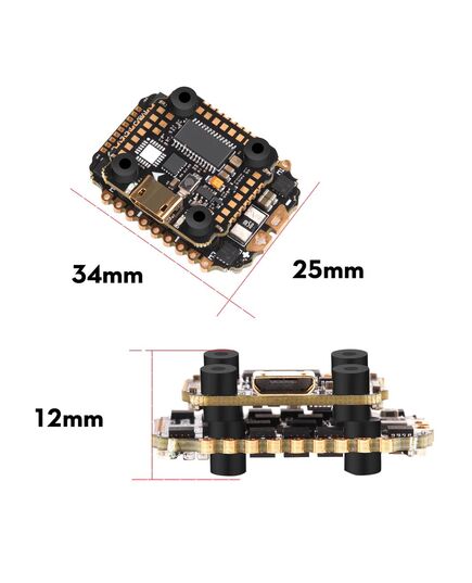 Стек Flywoo Goku Hex GN405 Nano 16x16 (FC + 13A ESC) (BMI270), Комплектация: полный стек, изображение 2