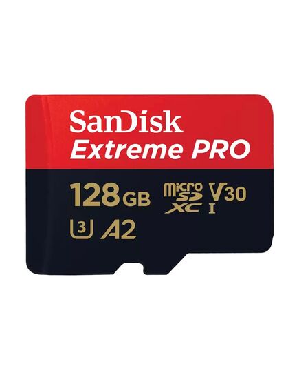 Карта памяти 128Gb SanDisk Extreme Pro microSDXC Class 10 UHS-I U3 V30 A2, Производитель: SanDisk, Версия: Extreme Pro, Объём памяти: 128 Гб, Комплектация: только карта