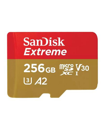 Карта памяти 256Gb SanDisk Extreme microSDXC Class 10 UHS-I U3 V30, Производитель: SanDisk, Версия: Extreme, Объём памяти: 256 Гб, Комплектация: только карта