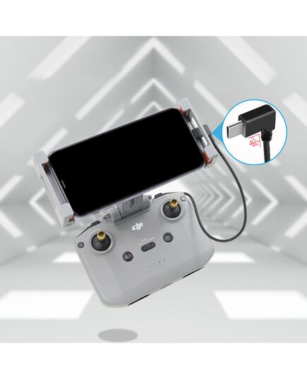Кабель USB - Type-C/Lightning для подключения к пульту DJI RC-N1 / RC-N2 / RC-N3 (35 см) (YX), Версия: Type-C, изображение 3
