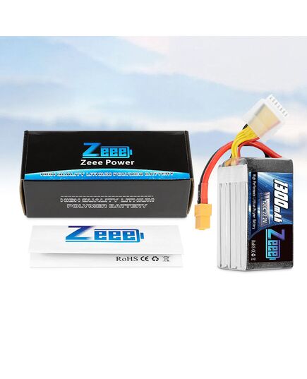Аккумулятор Zeee 1300мАч 6S 120C LiPo (XT60), изображение 3